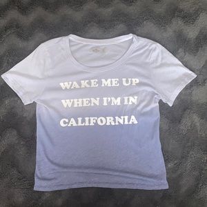 Ombré Cropped T-Shirt